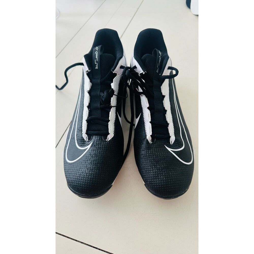 Mens Nike Vapor Baseball Shoes Size 12 Black And White